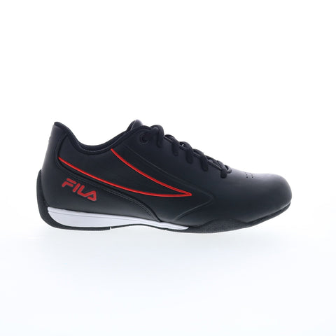 Fila Forlani Outline Flag Mens Black Motorsport Inspired Sneakers Shoes