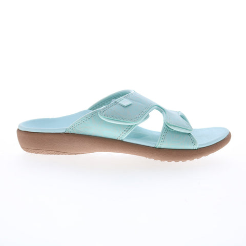 Spenco Kholo Boheme 20282 Womens Blue Synthetic Strap Slides Sandals Shoes