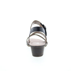 Gabor 24-564-27 Womens Black Hook & Loop Heeled Sandals Shoes