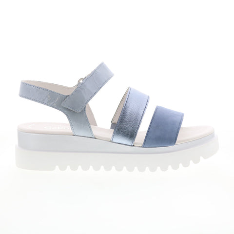 Gabor 24-610-66 Womens Gray Strap Sandals Shoes