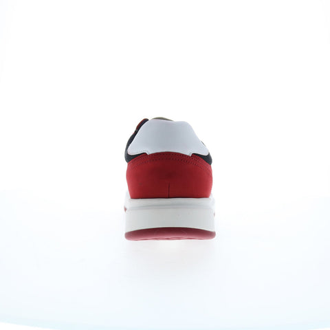 Stacy Adams Currier 25515-600 Mens Red Leather Lifestyle Sneakers Shoes