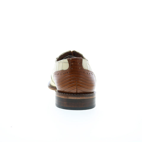 Stacy Adams Riccardi 25575-114 Mens Beige Oxfords & Lace Ups Plain Toe Shoes