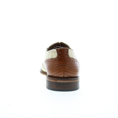 Stacy Adams Riccardi 25575-114 Mens Beige Oxfords & Lace Ups Plain Toe Shoes
