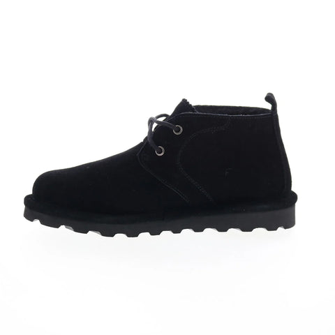 Bearpaw Skye 2578W-011 Womens Black Suede Lace Up Chukkas Boots
