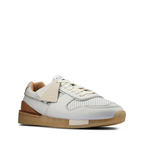 Clarks mens white shoes online