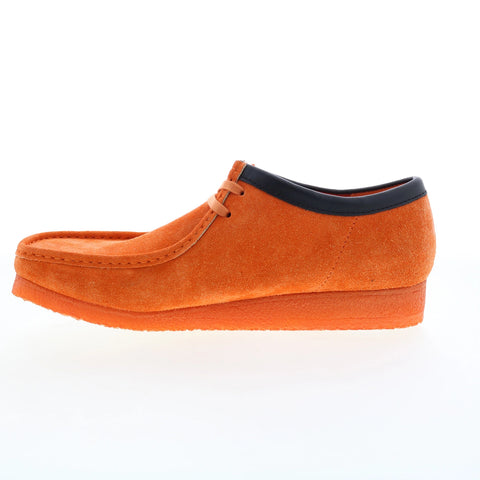 Clarks Wallabee 26163072 Mens Orange Suede Oxfords & Lace Ups Casual Shoes