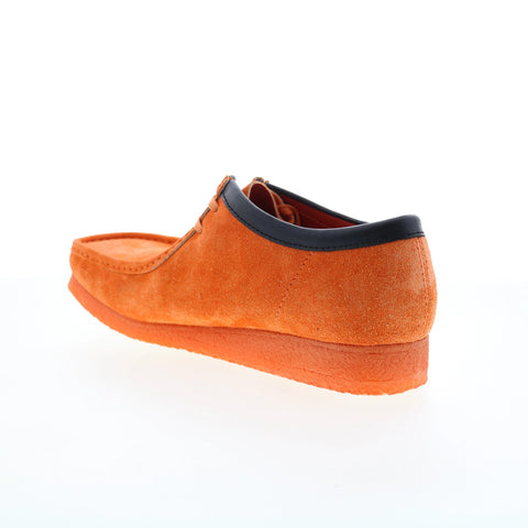 Clarks Wallabee 26163072 Mens Orange Suede Oxfords & Lace Ups Casual Shoes