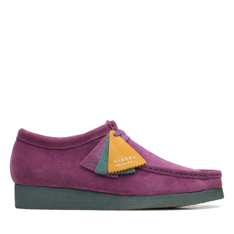 Clarks Wallabee 26168860 Mens Purple Suede Oxfords & Lace Ups Casual Shoes