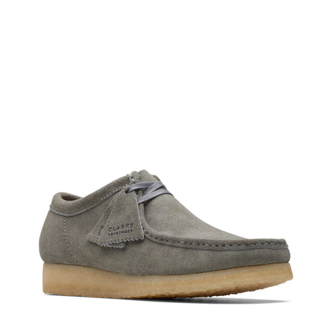 Clarks Wallabee 26170535 Mens Gray Suede Oxfords & Lace Ups Casual Shoes