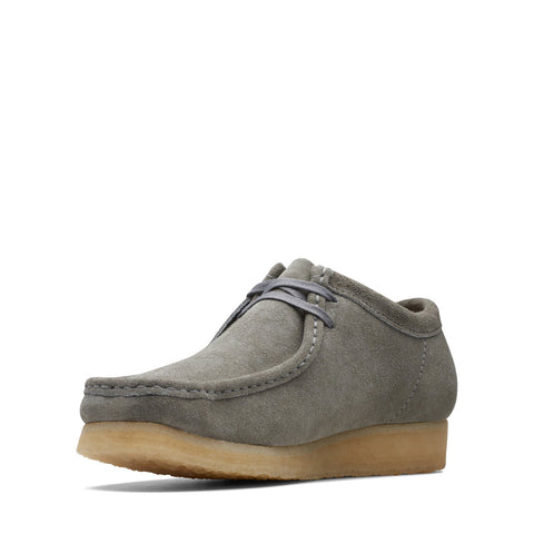 Clarks Wallabee 26170535 Mens Gray Suede Oxfords & Lace Ups Casual Shoes