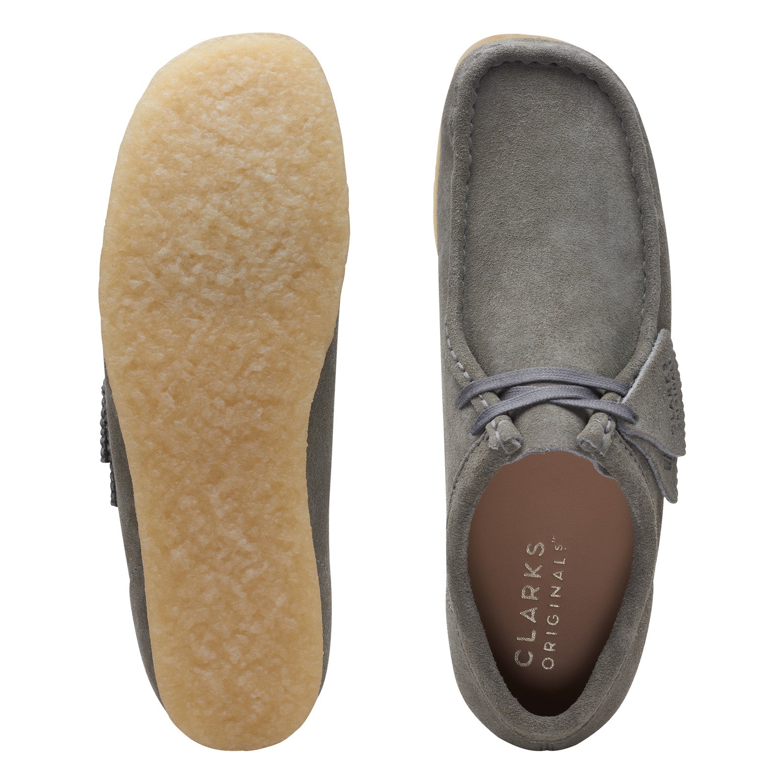 Grey orders suede clarks wallabees