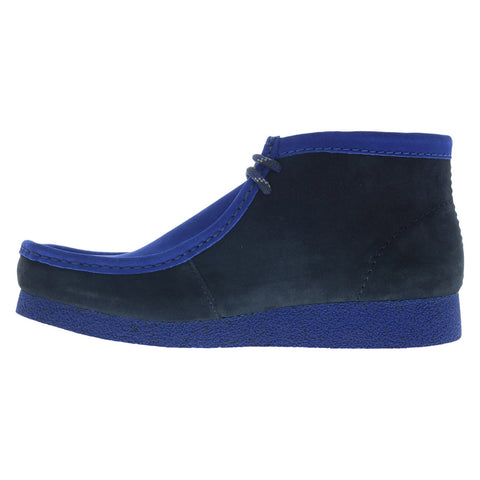 Clarks Wallabee EVO Boot 26172902 Mens Blue Suede Lace Up Chukkas Boots