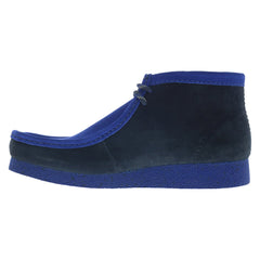 Clarks Wallabee EVO Boot 26172902 Mens Blue Suede Lace Up Chukkas Boots