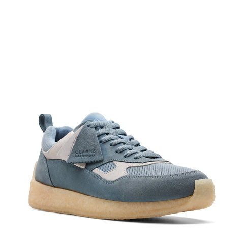 Clarks Lockhill 26173375 Mens Blue Leather Lace Up Lifestyle Sneakers Shoes