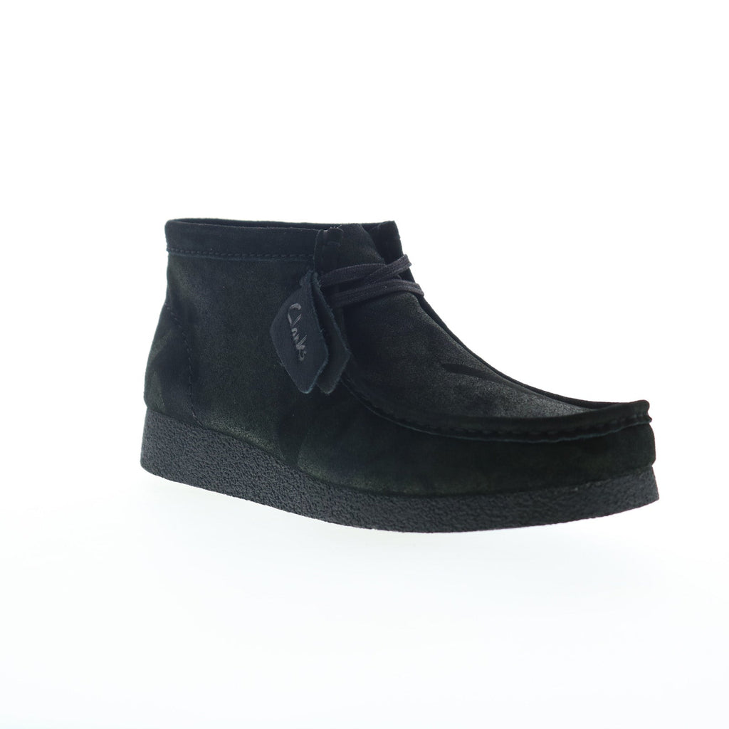 Clarks Wallabee EVO Boot 26173606 Mens Black Suede Lace Up Chukkas Boo ...