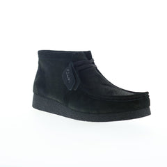 Clarks Wallabee EVO Boot 26173606 Mens Black Suede Lace Up Chukkas Boots