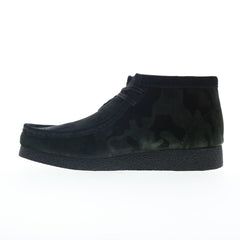 Clarks Wallabee EVO Boot 26173606 Mens Black Suede Lace Up Chukkas Boots