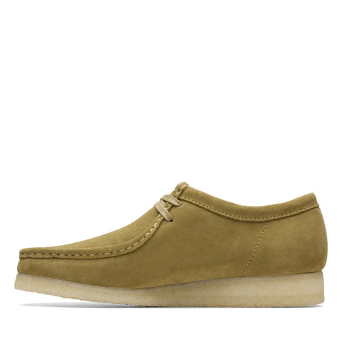 Clarks Wallabee 26173640 Mens Green Suede Oxfords & Lace Ups Casual Shoes