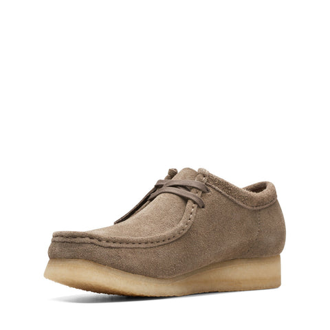Clarks Wallabee 26174049 Mens Gray Suede Oxfords & Lace Ups Casual Shoes
