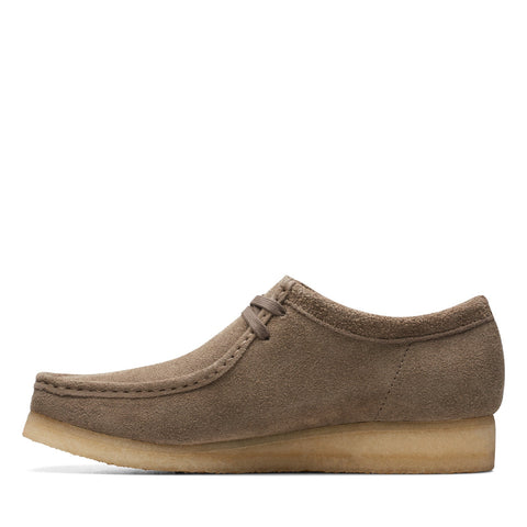 Clarks Wallabee 26174049 Mens Gray Suede Oxfords & Lace Ups Casual Shoes