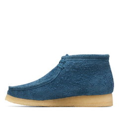 Clarks Wallabee Boot 26174050 Mens Blue Suede Lace Up Ankle Boots