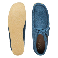 Clarks Wallabee Boot 26174050 Mens Blue Suede Lace Up Ankle Boots