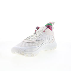 Under Armour Curry 3Z 24 Suede Mens Beige Canvas Athletic Basketball Shoes
