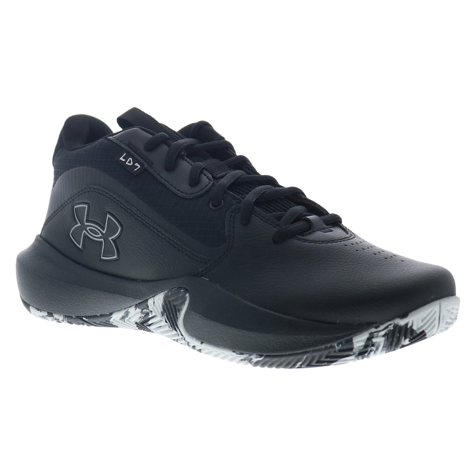 All black fashion under armour basketball shoes