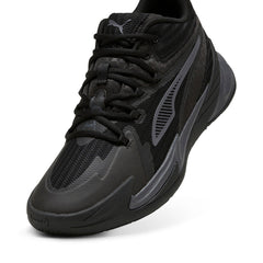 Puma Dagger 31135305 Mens Black Canvas Lace Up Athletic Basketball Shoes