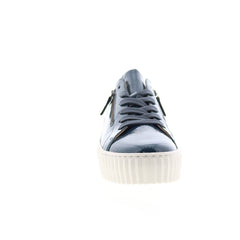 Gabor 33-200-99 Womens Blue Lace Up Lifestyle Sneakers Shoes