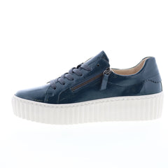 Gabor 33-200-99 Womens Blue Lace Up Lifestyle Sneakers Shoes