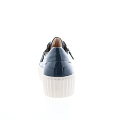 Gabor 33-200-99 Womens Blue Lace Up Lifestyle Sneakers Shoes