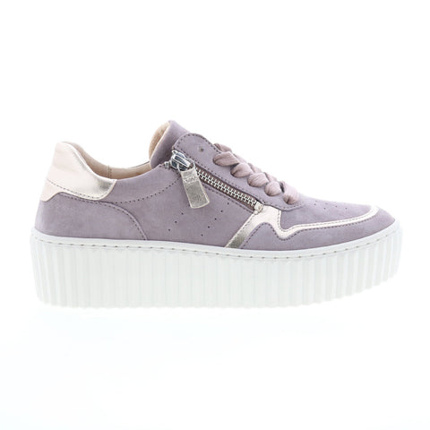 Gabor 33-202-10 Womens Purple Lace Up Lifestyle Sneakers Shoes