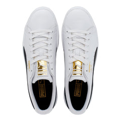 Puma Clyde Core L Foil 36466901 Mens White Leather Lifestyle Sneakers Shoes