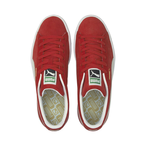 Puma Suede Classic XXI 37491502 Mens Red Suede Lifestyle Sneakers Shoes