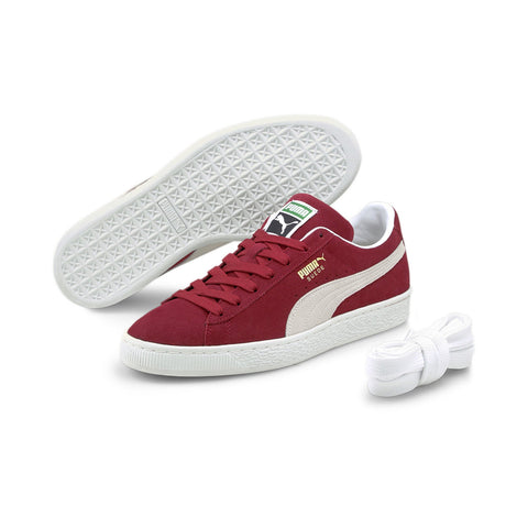 Puma Suede Classic XXI 37491506 Mens Red Suede Lifestyle Sneakers Shoes