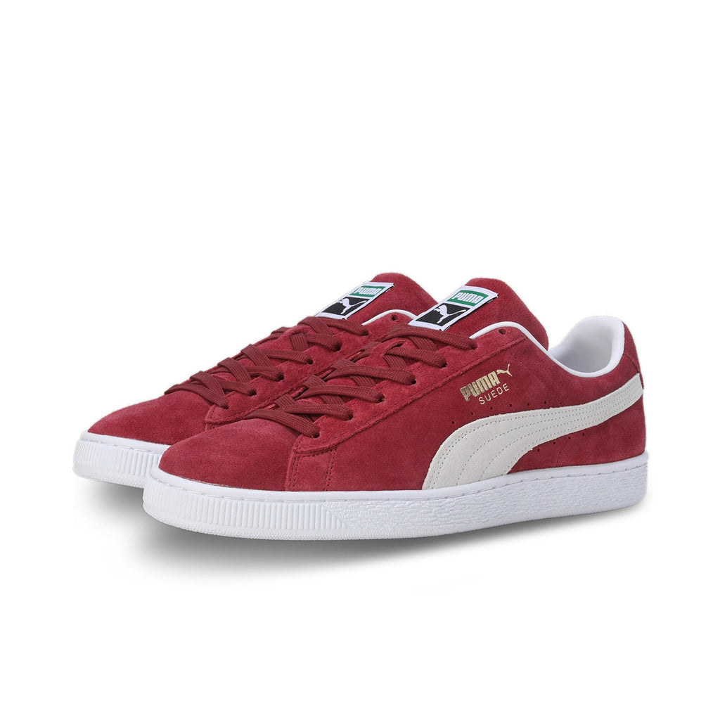 Puma Suede Classic XXI 37491506 Mens Red Suede Lifestyle Sneakers Shoe ...