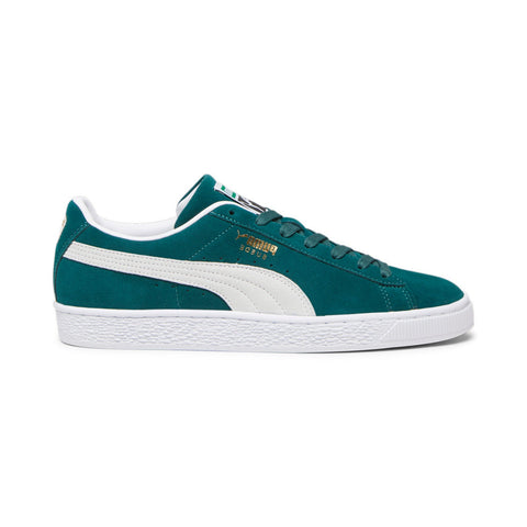 Puma Suede Classic XXI 37491589 Mens Green Suede Lifestyle Sneakers Shoes