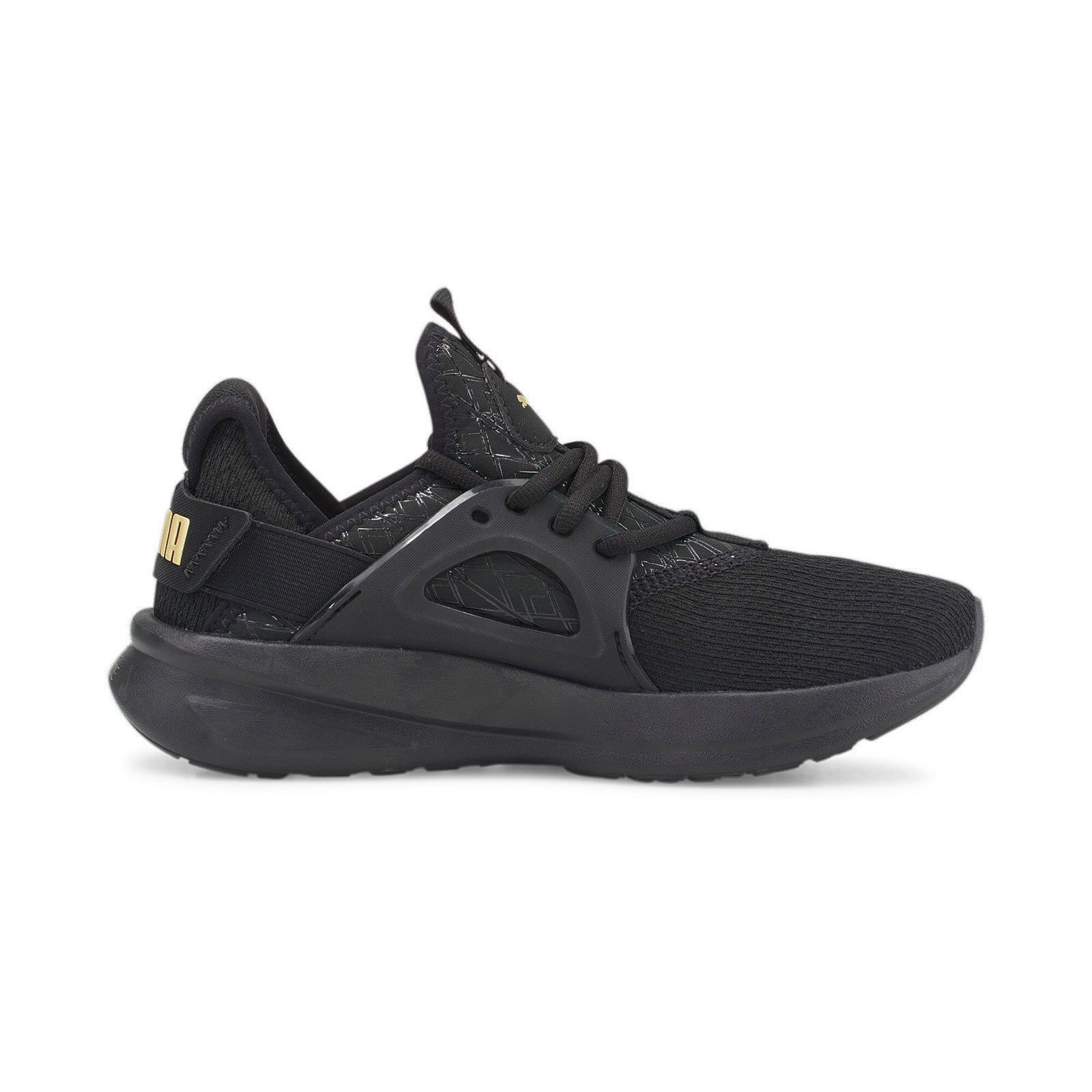 Puma Softride Enzo EVO Metallic Womens Black Athletic Running Shoes Ruze Shoes