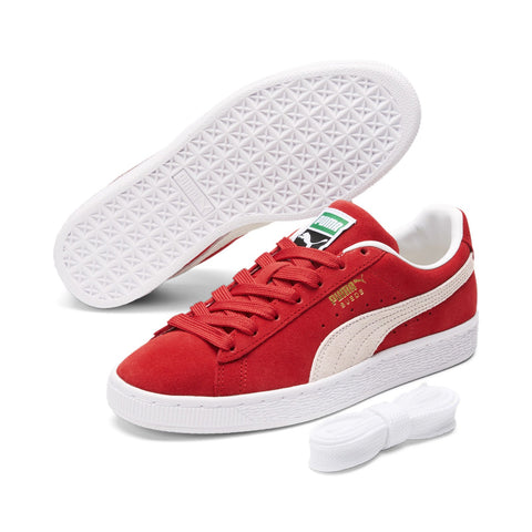 Puma Suede Classic XXI 38141002 Womens Red Suede Lifestyle Sneakers Shoes