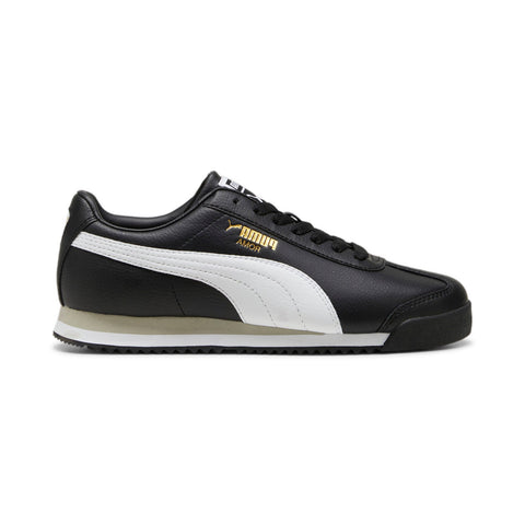 Puma Roma 24 Standard 39686802 Mens Black Leather Lifestyle Sneakers Shoes