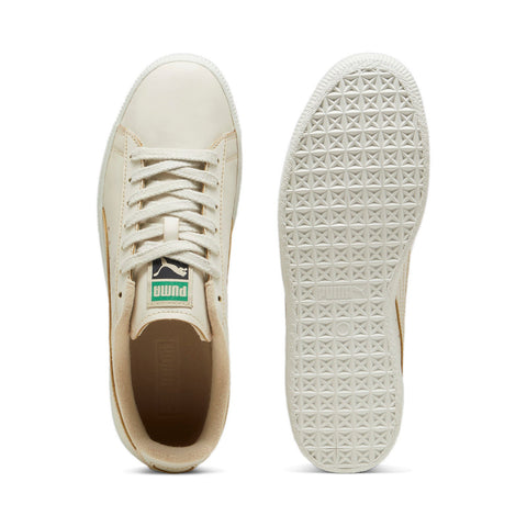 Puma Clyde Coffee 39724001 Mens Beige Leather Lifestyle Sneakers Shoes