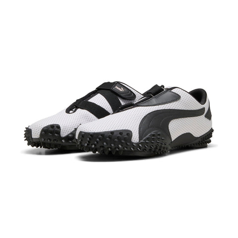 Puma Mostro Perf 39733101 Mens White Leather Strap Lifestyle Sneakers Shoes
