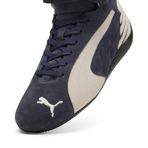 Puma Speedcat Mid 40038404 Mens Blue Suede Lace Up Lifestyle Sneakers Shoes