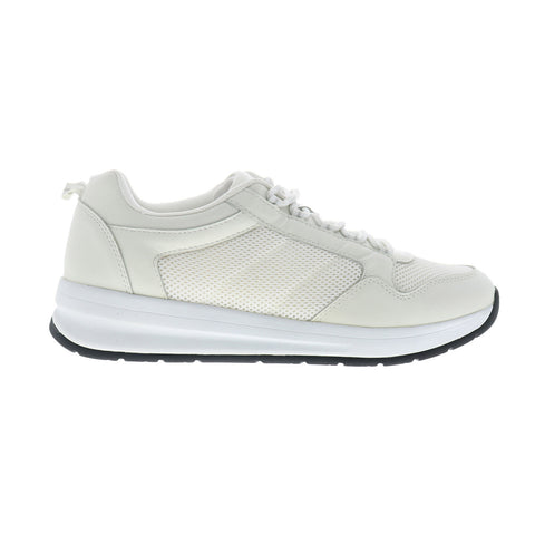 Drew Rocket 40992-21 Mens White Narrow Mesh Lace Up Lifestyle Sneakers Shoes