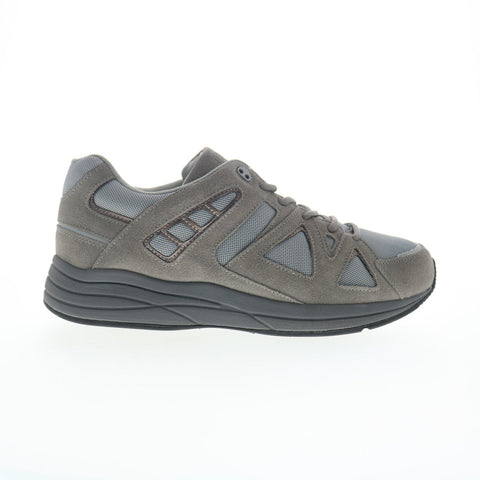 Drew Energy 40996-43 Mens Gray Narrow Suede Lace Up Lifestyle Sneakers Shoes