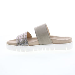 Gabor 43-740-31 Womens Brown Strap Slides Sandals Shoes