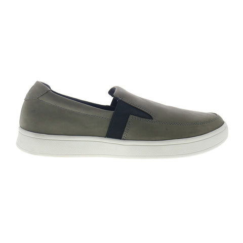 Drew Jump 43949-9T Mens Gray Leather Loafers & Slip Ons Casual Shoes