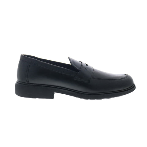 Drew Essex 43950-14 Mens Black Wide Leather Loafers & Slip Ons Penny Shoes