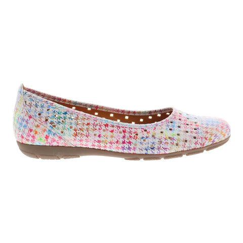 Gabor 44-169-50 Womens Pink Leather Slip On Ballet Flats Shoes